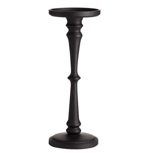 Pottery Barn Accents Pottery Barn Tall Black Pillar Candle Holder